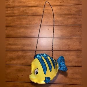 Danielle Nicole sparkly flounder crossbody purse with detachable strap